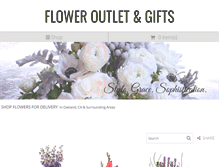 Tablet Screenshot of floweroutletandgifts.com